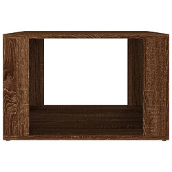 Acheter vidaXL Table de chevet Chêne marron 57x55x36 cm Bois d'ingénierie