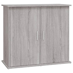 vidaXL Support pour aquarium sonoma gris 81x36x73 cm bois d'ingénierie