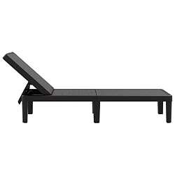 Acheter vidaXL Chaise longue réglable en hauteur à 4 positions polypropylène