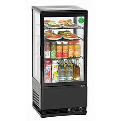 Mini Frigo Vitrine à Poser - Noire 78 L- Bartscher