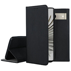 Htdmobiles Housse pour Google Pixel 7a 5G - etui coque pochette portefeuille + film ecran - NOIR MAGNET