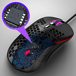 Avis Universal Colorful Wired Hole Mouse Lightweight Beehive Profession Gamers 7200DPI RVB GAMING CRIE