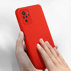 Acheter Avizar Coque Xiaomi Redmi Note 10 et Redmi Note 10s Semi-rigide Soft Touch Fine Rouge