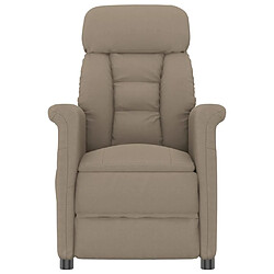 Avis vidaXL Fauteuil de massage électrique Taupe Similicuir daim