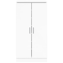 Acheter vidaXL Armoire à chaussure Blanc brillant 55x35x108 cm Bois ingénierie