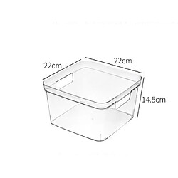 Universal Boîte de rangement en plastique transparent avec poignée, boîte de rangement en plastique pour cuisine/placard, rangement à domicile, réfrigérateur |