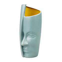 Vase Nordique De Visage Humain Pour L'arrangement De Fleur De Bouquet De Tiges Séchées Style2 Vert