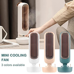 Bakeey 2 En 1 Mini Ventilateur Humidificateur Chargement USB Ventilateur De Refroidissement Par Pulvérisation De Bureau Portable Réglable Silencieux