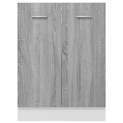 Acheter vidaXL Armoire de plancher Sonoma gris 60x46x81,5 cm Bois d'ingénierie