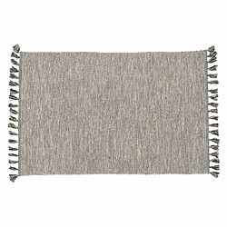 BigBuy Home Tapis Gris 70 % coton 30 % Polyester 120 x 180 cm