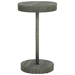 Maison Chic Table de jardin | Table d'extérieur Gris 60,5x106 cm Résine tressée -GKD22230