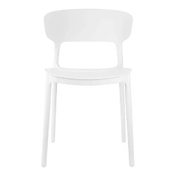 Acheter LEITMOTIV Fauteuil coloré en polypropylène Fain blanc.