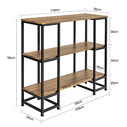 Avis SoBuy FSB33-F Consoletafel Entreetafel Dressoir Dressoir Bijzettafel Bijzettafel met 3 opbergplanken