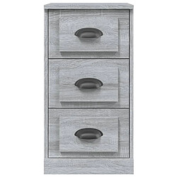 Avis vidaXL Buffet sonoma gris 36x35,5x67,5 cm bois d'ingénierie