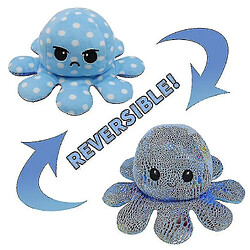 Universal Peluche réversible, double face flip peluche peluche lumineuse réversible poulpe réversible