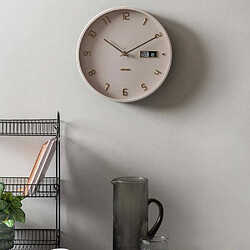 Karlsson Horloge murale en aluminium Flip gris clair.