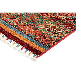 Vidal Tapis de laine 245x246 rouge Torkman pas cher