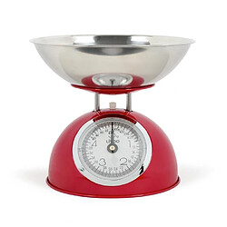 Avis Livoo Balance de cuisine bol en acier inoxydable de 1.8L Rouge design rétro