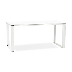 Mes Bureau design 160x80x74 cm blanc - WARNY