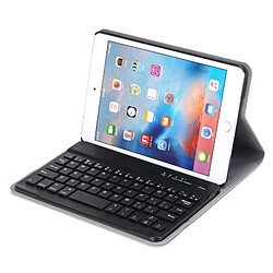 Wewoo Clavier QWERTY noir pour iPad Mini 4 Ultra-mince ABS Bluetooth Horizontal Housse en cuir avec support pas cher