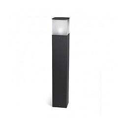 Leds C4 Borne Cubik, 90cm, aluminium et polycarbonate, gris urbain