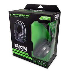 Casques avec Microphone Esperanza EGH460 Noir