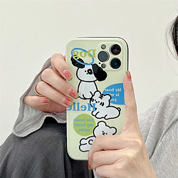 Avis GUPBOO Étui pour iPhone11ProMax dessin animé trois chiens étui en silicone pour téléphone portable femme