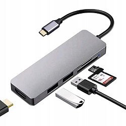 GUPBOO Adaptateur Type C Hub HDMI 4K + USB 2.0 + USB 3.0 SD,JL1976 pas cher