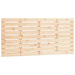 Maison Chic Tête de lit scandinave,Meuble de chambre murale 126x3x63 cm Bois massif de pin -MN33822