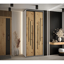 Abiks Meble Armoire DAVOS 8 À Portes Coulissantes 235,2/100/60 2 Portes