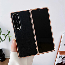 Coque en TPU + PU nano électroplaqué, anti-chocs, anti-rayures, anti-chocs pour votre Samsung Galaxy Z Fold4 5G - noir