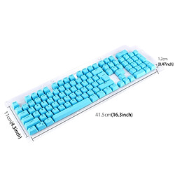 Acheter Wewoo Pour clavier mécanique bleu 104 touches Double Shot PBT Keycaps rétro-éclairé