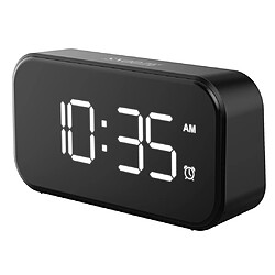 Snooze Réveil Numérique 5 Pouces écran LED 12 / 24H Pour Cuisine Blanc pas cher