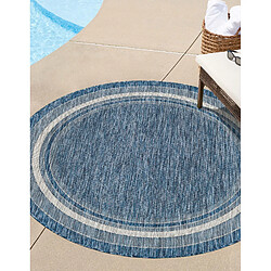 Hadorn Tapis d'Extérieur - 122x122 - Bleu - Tulum