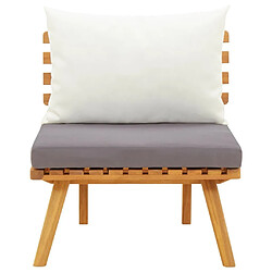 Maison Chic Chaise de jardin avec coussin - Fauteuil d'extérieurs bois d'acacia massif -MN49827