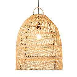 Mes Abat-jour rond 40x40x45 cm en rotin naturel - LUMEN