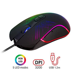 Advance Souris PRO Gaming RGB GTA 230 Optique Haute Définition 3200dpi