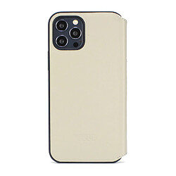 Audi Etui pour iPhone 12 Pro Max - Beige Q8 Série cuir véritable pas cher