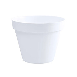 Pot de fleur rond Toscane Ø 40 x H.32 cm - Blanc - Eda