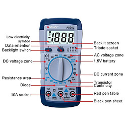 Acheter Wewoo ANENG A830L Multimètre portable Instrument électrique ménager