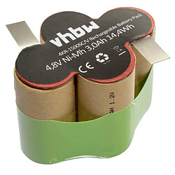 vhbw NiMH Batterie 3000mAh (4.8V) pour aspirateur, balais électrique, kärcher Broom K55 comme 4KR-1500SC/V.