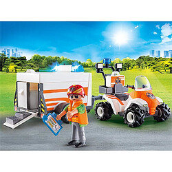 Avis Playmobil® PLAYMOBIL 70053 City Life - Quad et remorque de secours