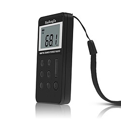 Avis Wewoo Radio FM / AM Stéréo noir portable à deux bandes avec récepteur et écran LCD écouteur cordon