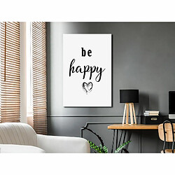 Paris Prix Tableau Imprimé Be Happy 40 x 60 cm