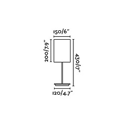 Avis faro Lampe de table blanche Thana 1 ampoule