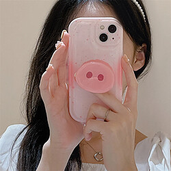 Avis GUPBOO Étui pour iPhone12 Silicone de support de nez de cochon mignon dessin animé étui de téléphone portable