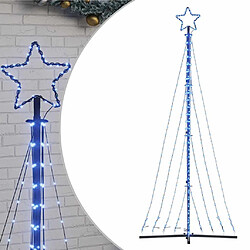 vidaXL Guirlande de sapin de Noël 447 LED bleu 250 cm