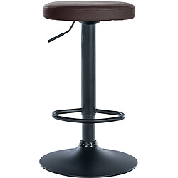 Avis Non Tabouret de bar Ponte simili cuir noir