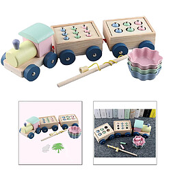 Avis En bois Jeu de Pêche Train Modèle Kid Jouets Motricité Fine Jouet Couleur de Tri Jouets Cadeau pour Les Tout-petits et Enfants