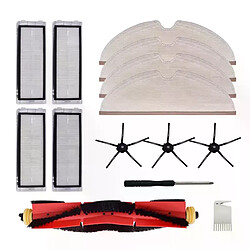 Kit de 14 pièces pour aspirateur XiaoMi Roborock S50 S51 S55 S6 S6, filtre HEPA lavable, brosse principale, brosse latérale